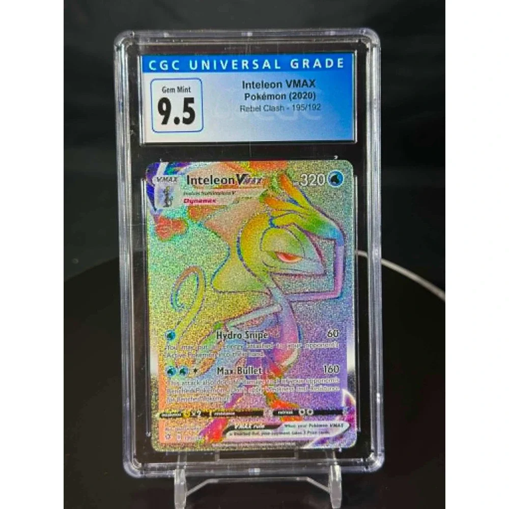 Pokemon Inteleon VMAX 195/192 Rebel Clash Rainbow Rare CGC 9.5 Gem Mint 2020 TCG
